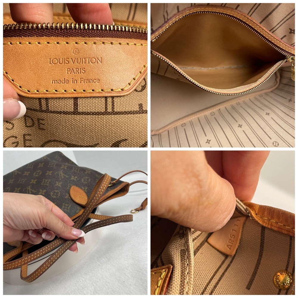 💯 Louis Vuitton MONOGRAM PM NEVERFULL TOTE SHOULDER BAG - Picture 15 of 16